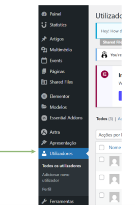 Utilizadores
