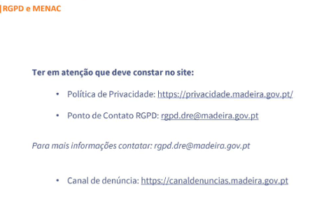 RGPD e MENAC